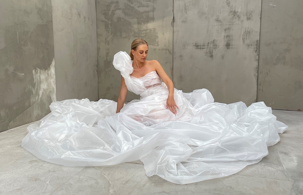 Monica in Plastic Dress